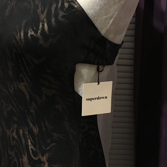 NWT Superdown Tristian Dress XS Black metallic - Picture 14 of 16